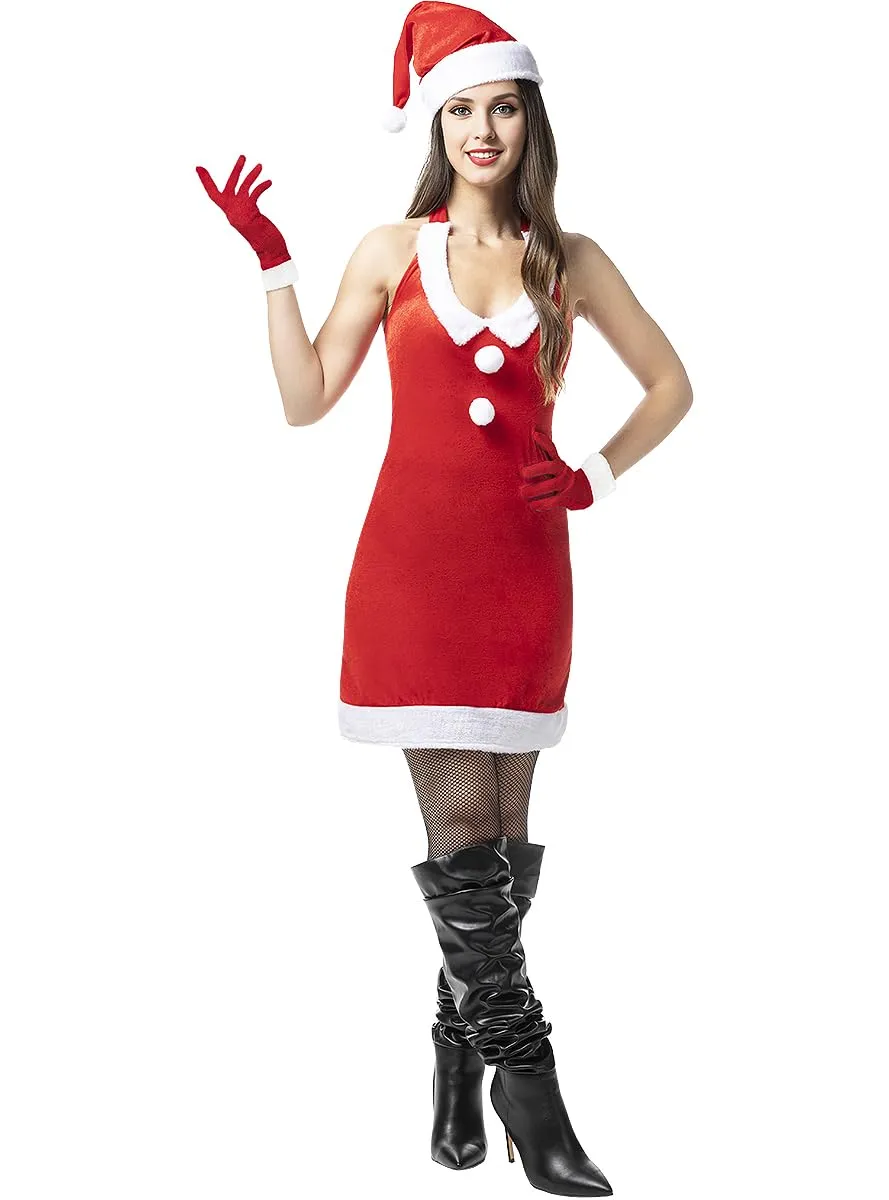 Funidelia Miss Mamma Natale costume donna rosso taglia M