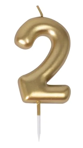 P'tit Clown 23932 candelina compleanno oro numero 2