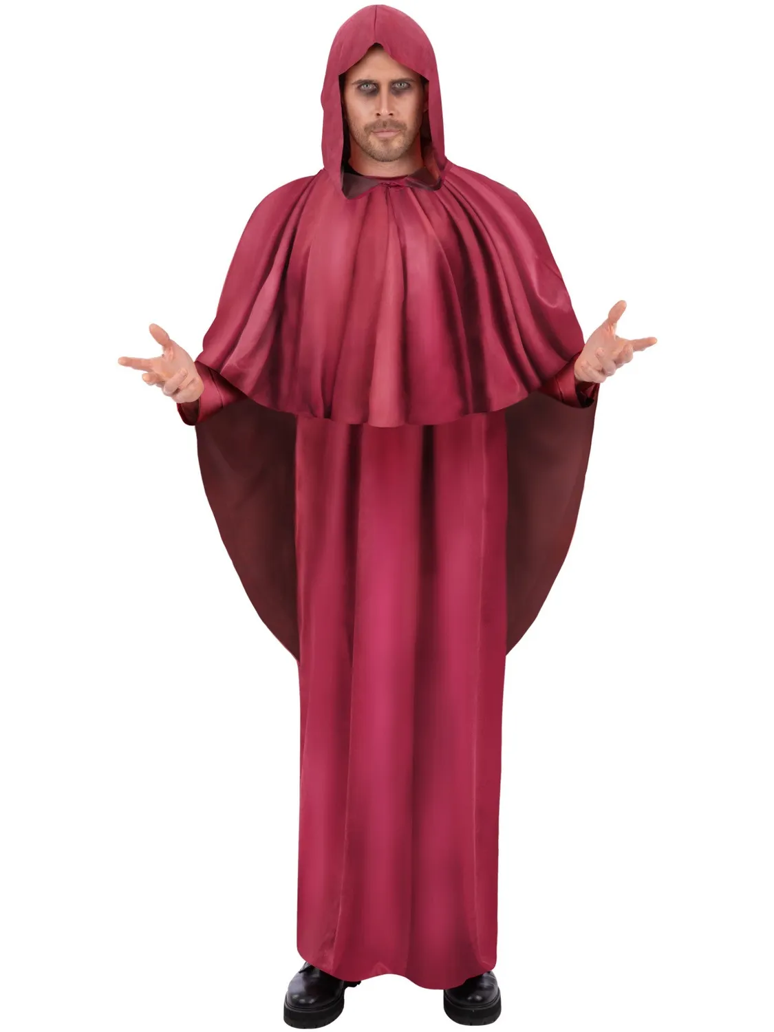 Smiffys Occult Society costume mantello bordeaux M/L