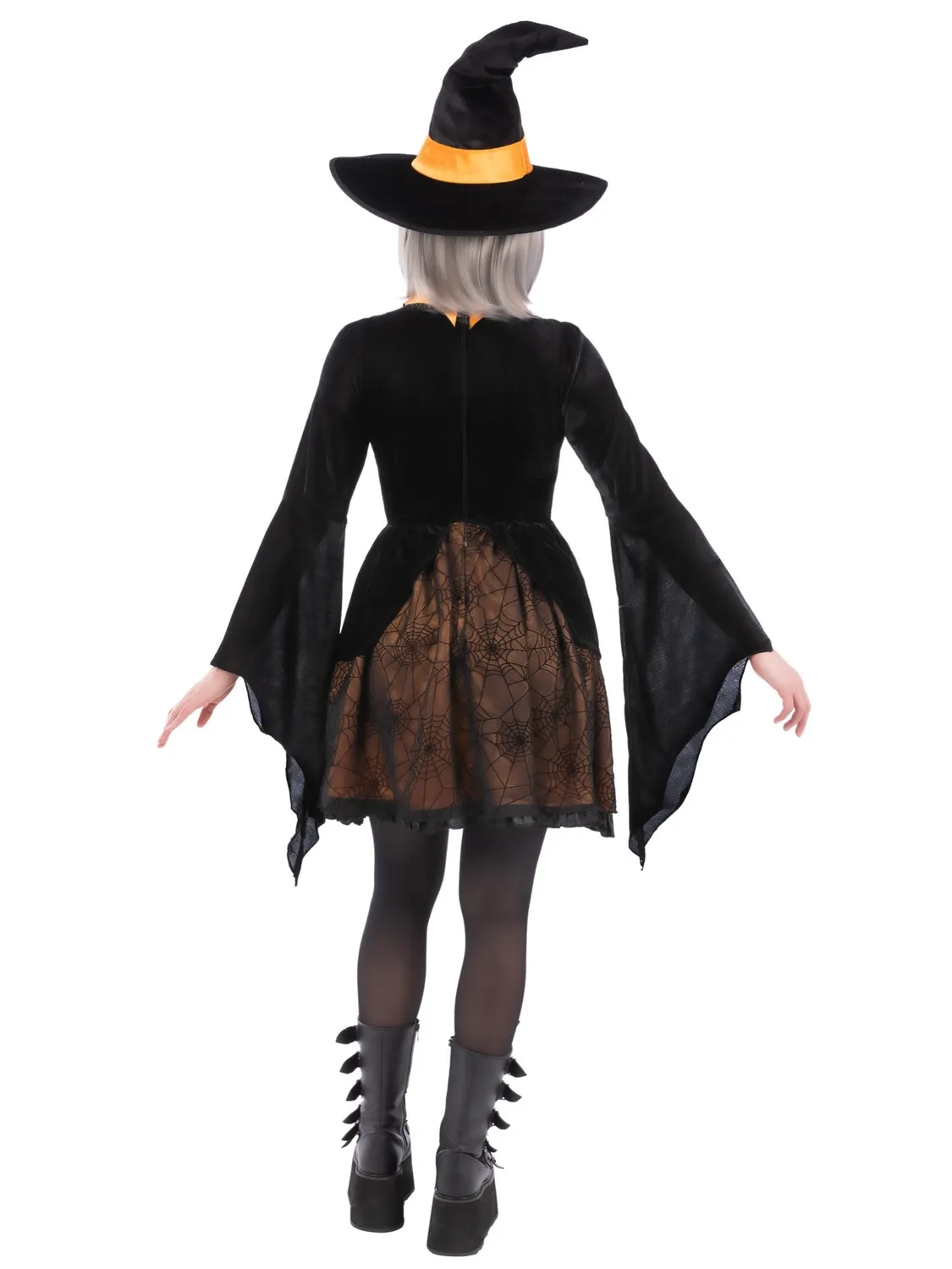 Smiffys Spider Witch costume strega arancione taglia M ragno