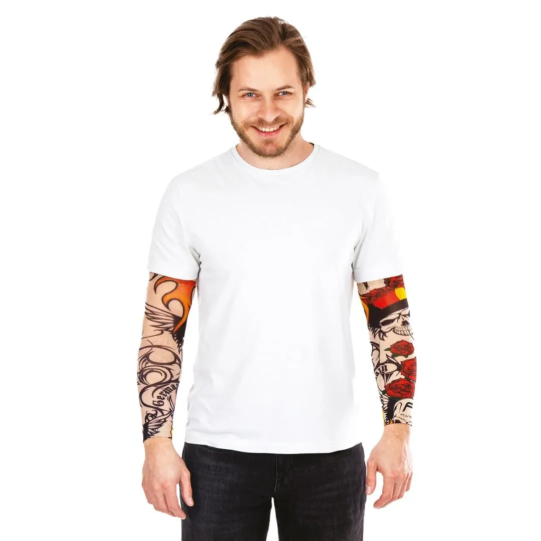 P'tit Clown 18590 maniche tatuaggio adulto 42 cm multicolore