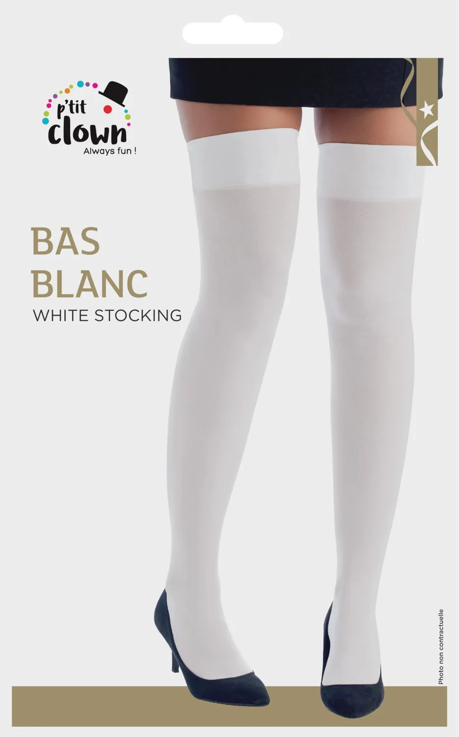 P'tit Clown 74720 Calze Basse Bianche Coppia Taglia Unica