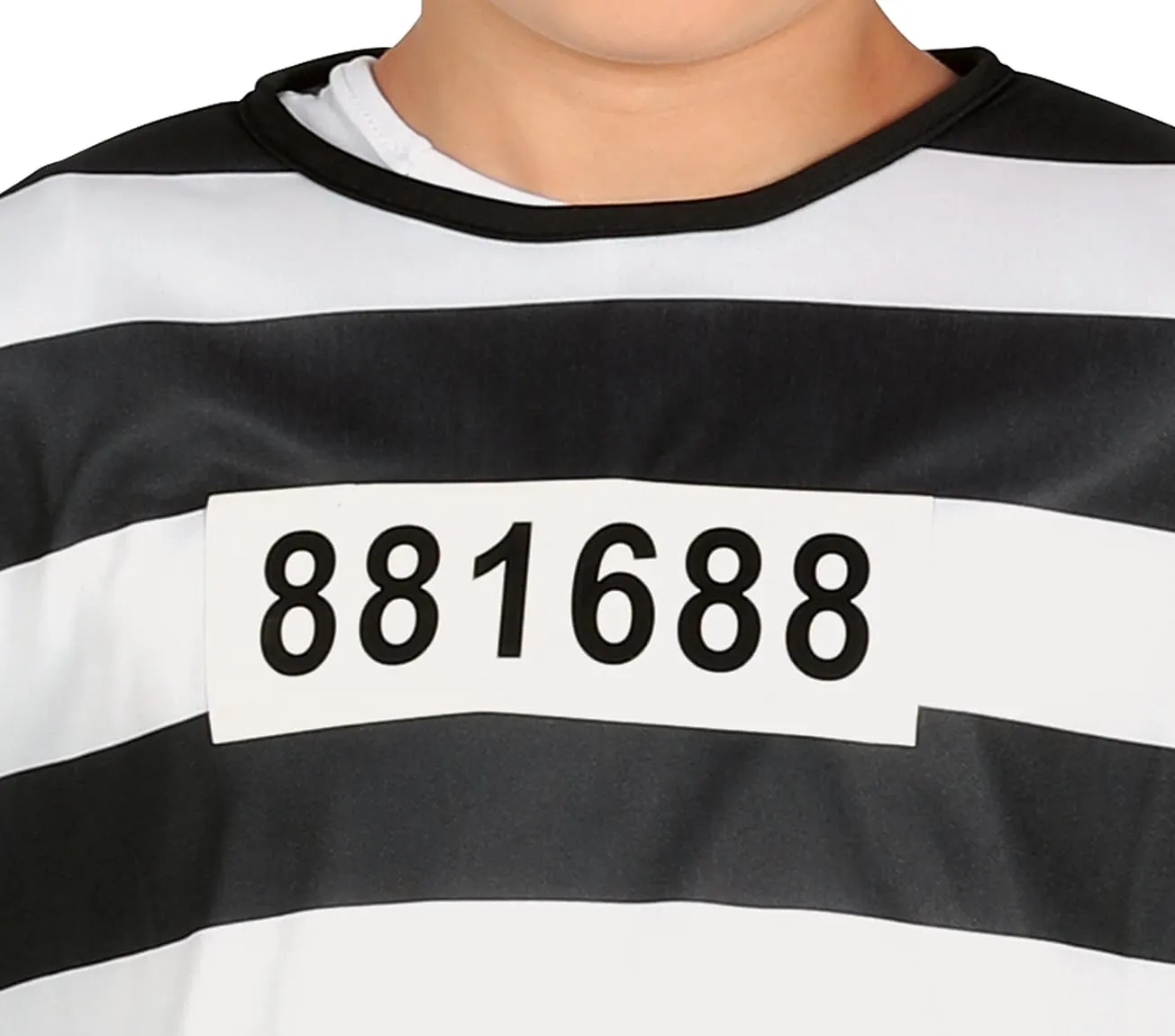 Guirca costume carcerato bambino righe 10-12 anni