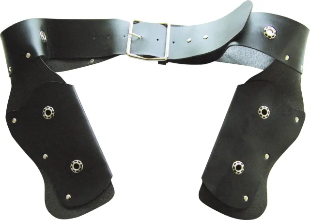 P'tit Clown 16830 Cintura Cowboy Adulto Nera Finta Pelle