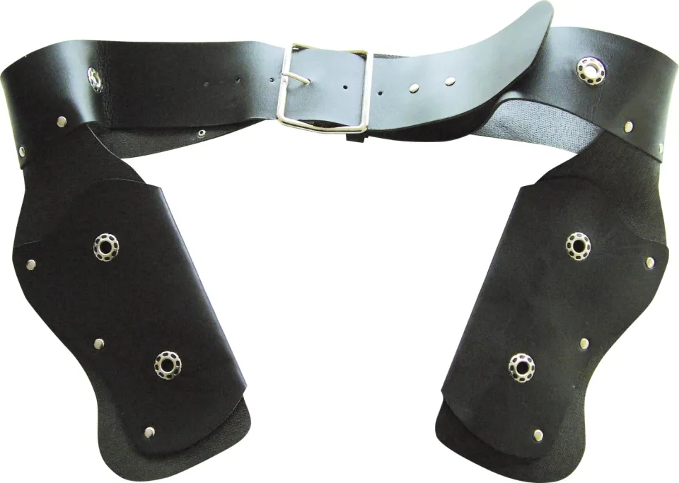 P'tit Clown 16830 Cintura Cowboy Adulto Nera Finta Pelle
