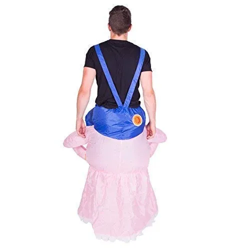 Bodysocks Costume Gonfiabile Nonna Adulti cavalcabile