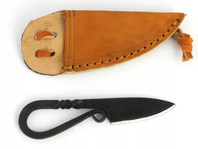 La Bottega di Merlino Coltello Medievale Acciaio 10 cm Carbonio