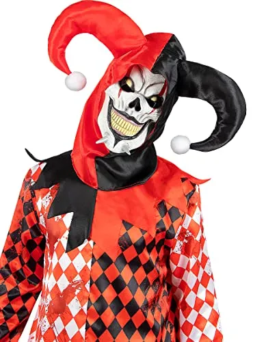 Funidelia Giullare inquietante costume uomo nero S-M
