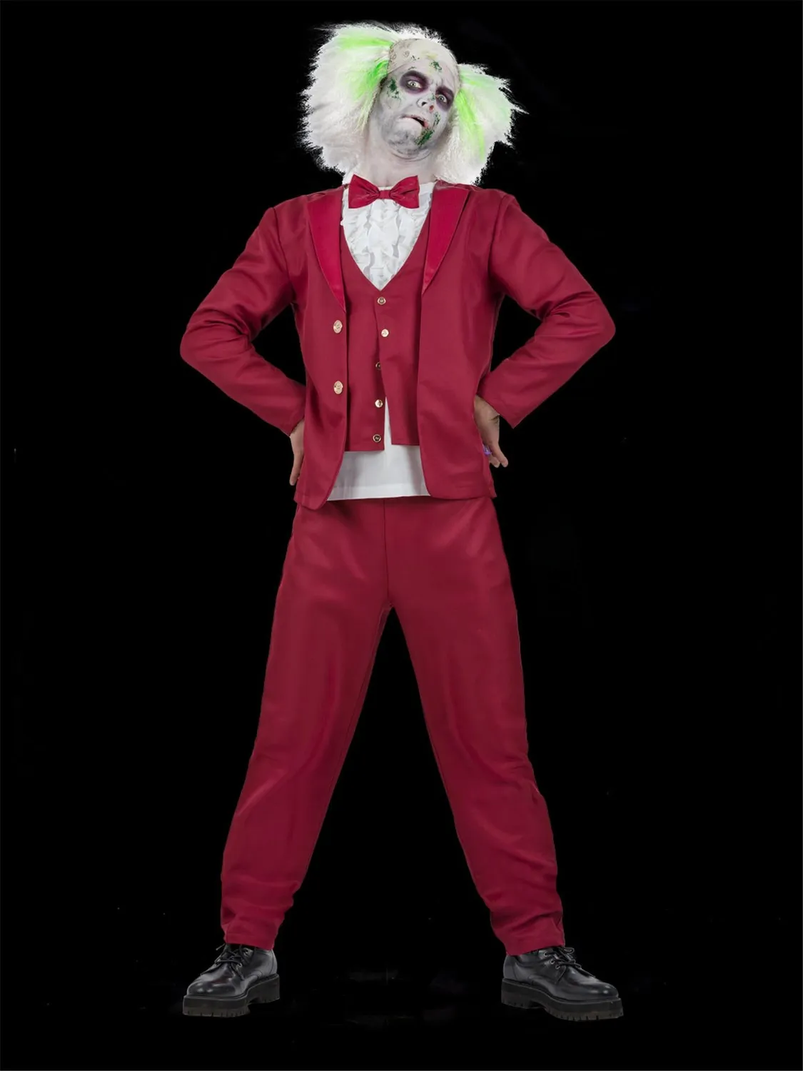 Smiffys Costume Sposo Beetlejuice Adulto Rosso