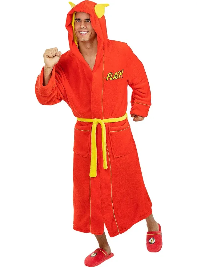 Funidelia DC Comics Flash vestaglia uomo L-XL rossa