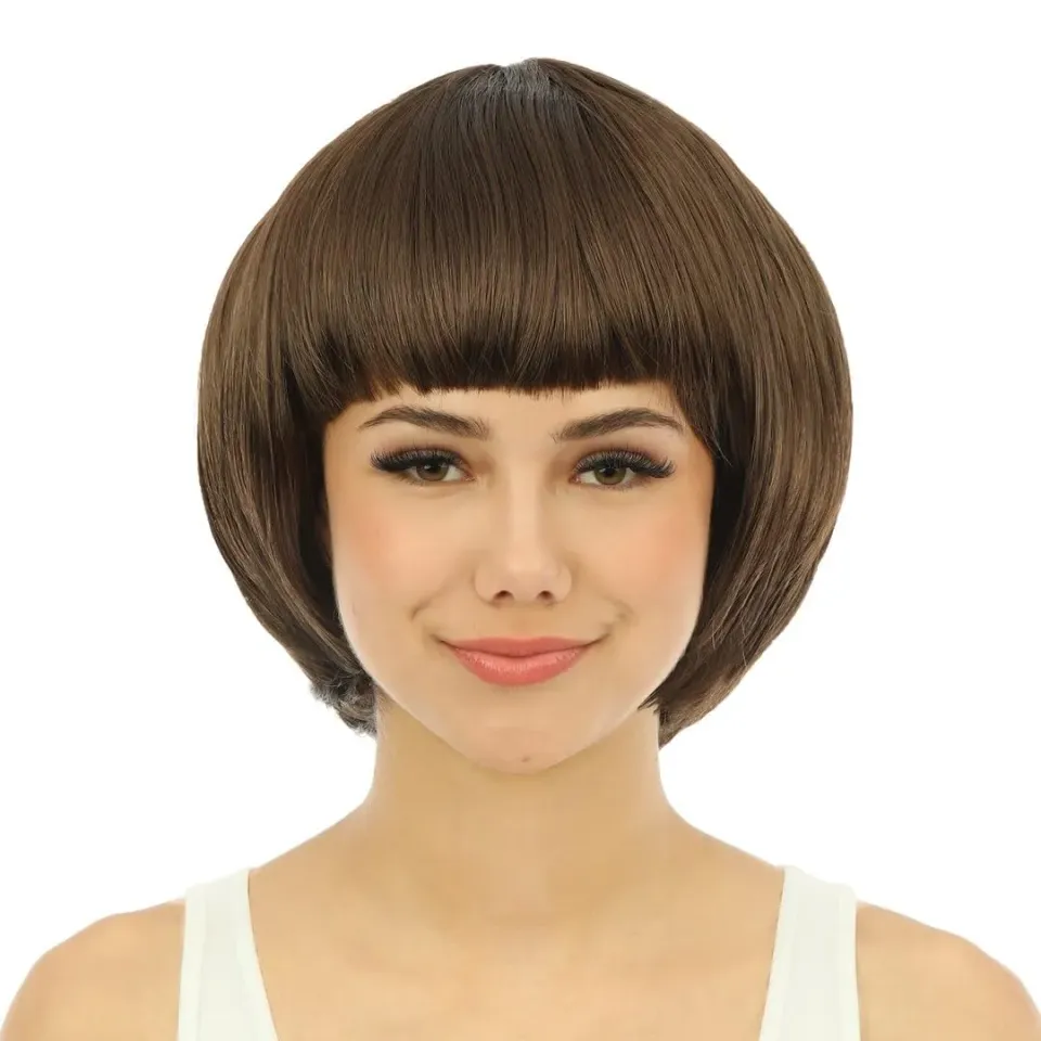 P'tit Clown 60600 Cabaret parrucca marrone taglia unica