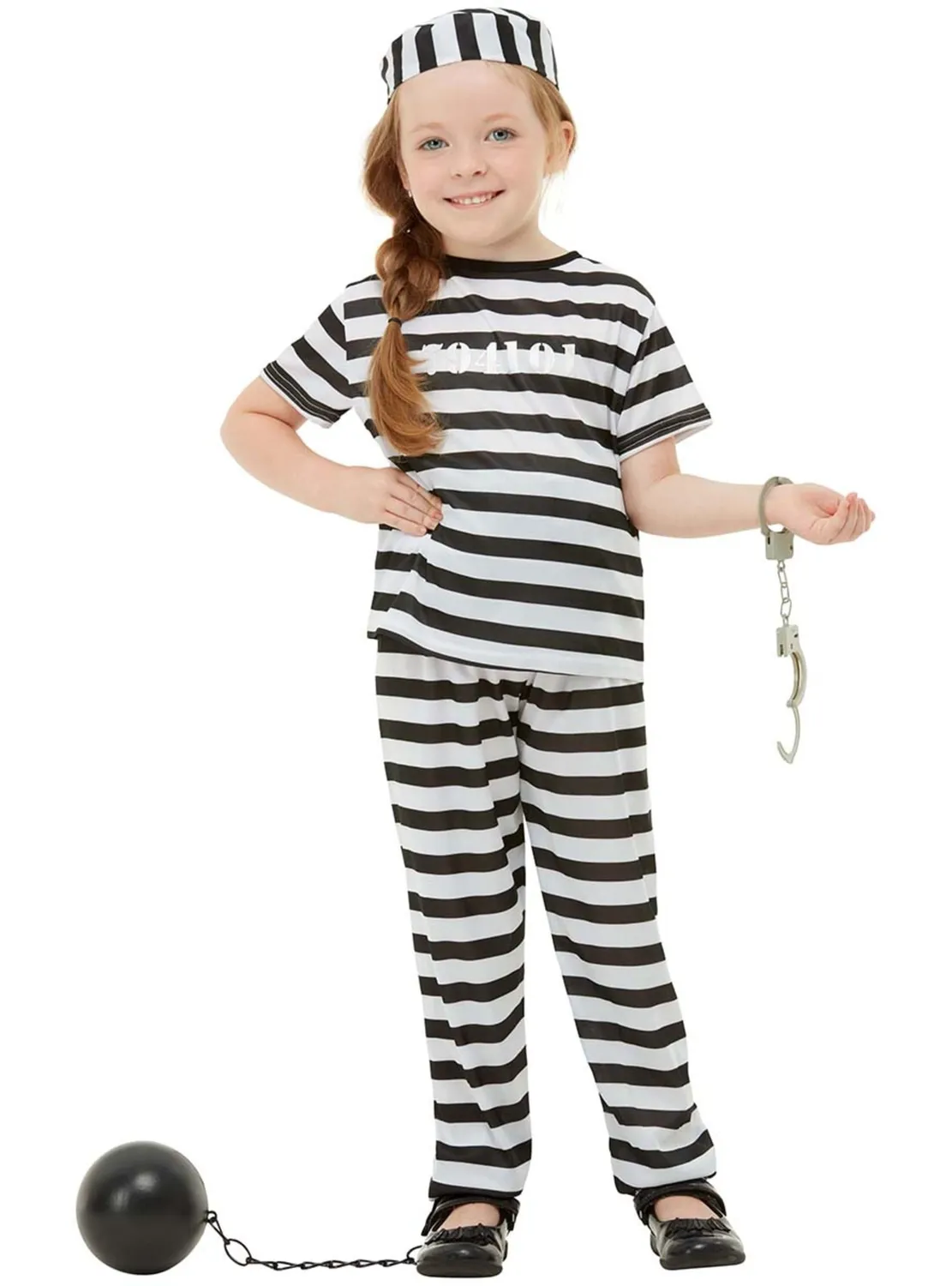Funidelia costume carcerato bambino nero 10-12 anni