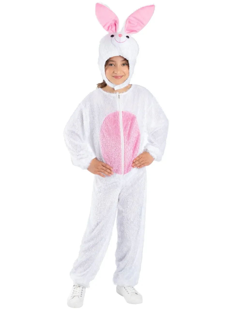 Smiffys Bunny costume coniglio bambino bianco rosa 4-6 anni