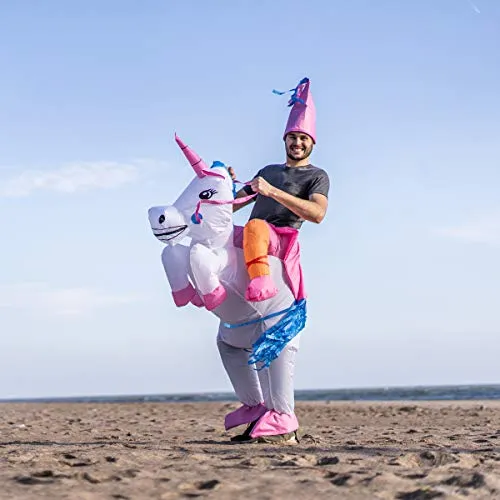 Bodysocks Unicorno costume gonfiabile adulti cavalcabile