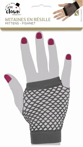 P'tit Clown 90313 guanti rete neri donna taglia unica