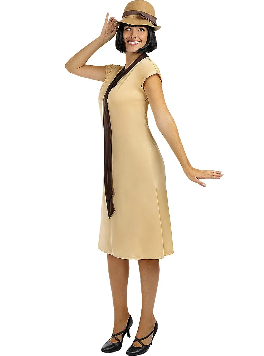 Funidelia Le Ragazze del Centralino Costume Donna S-M Marrone