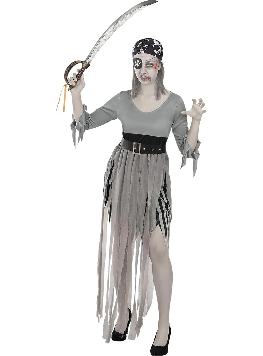 Funidelia Pirata Zombie costume donna nero taglia S