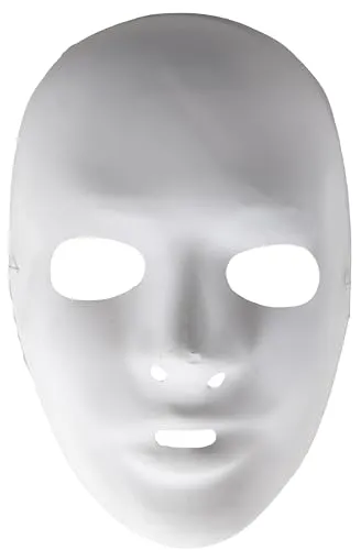 P'tit Clown Maschera Facciale costume bianca adulto