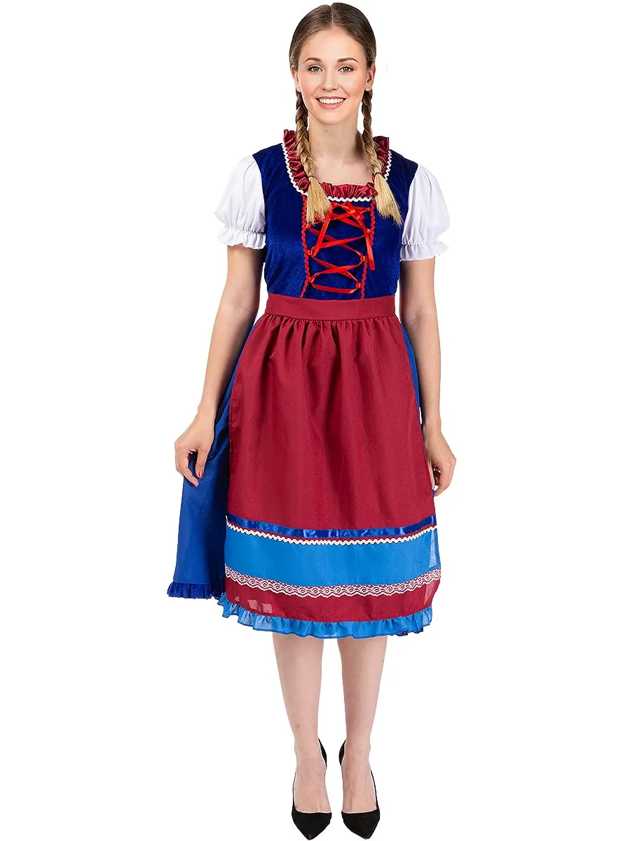 Funidelia Costume Tirolese Donna Oktoberfest Marrone Bavaresi