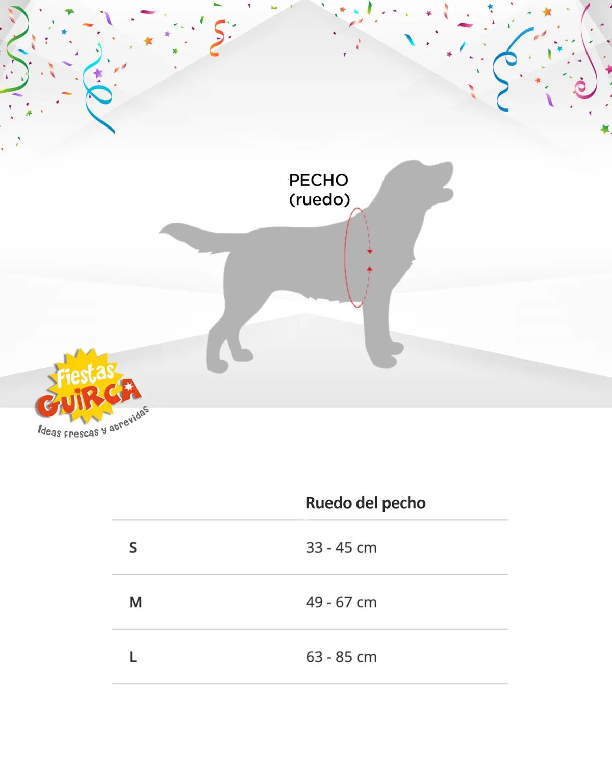 Fiestas Guirca Scheletro costume cane taglia S nero bianco