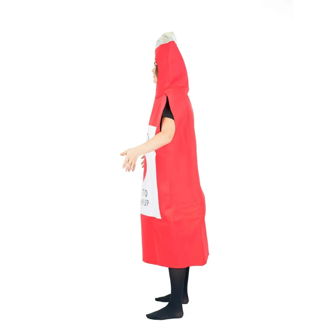 Bodysocks Costume Ketchup adulto taglia unica rosso