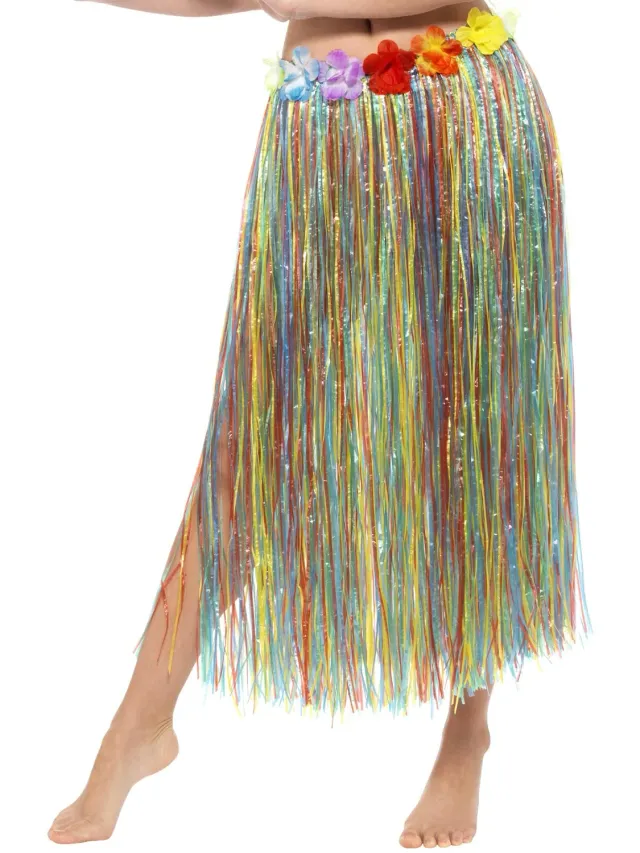 Smiffys Hula gonna hawaiana fiori multicolore elastica