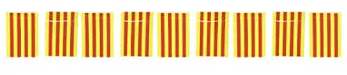 Fiestas Guirca Ghirlanda Bandiere Giallo Rosso 50 m