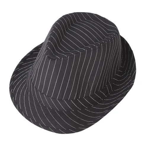 P'tit Clown Borsalino cappello adulto righe nero bianco