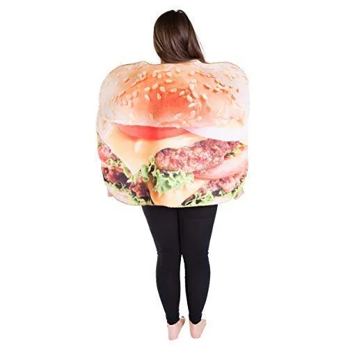 Bodysocks Hamburger Costume Adulto Taglia Unica Divertente
