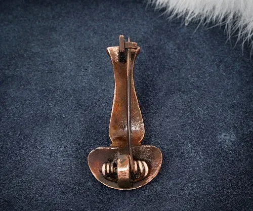 La Bottega di Merlino Spilla da Mantello Bronzo 2,5 cm