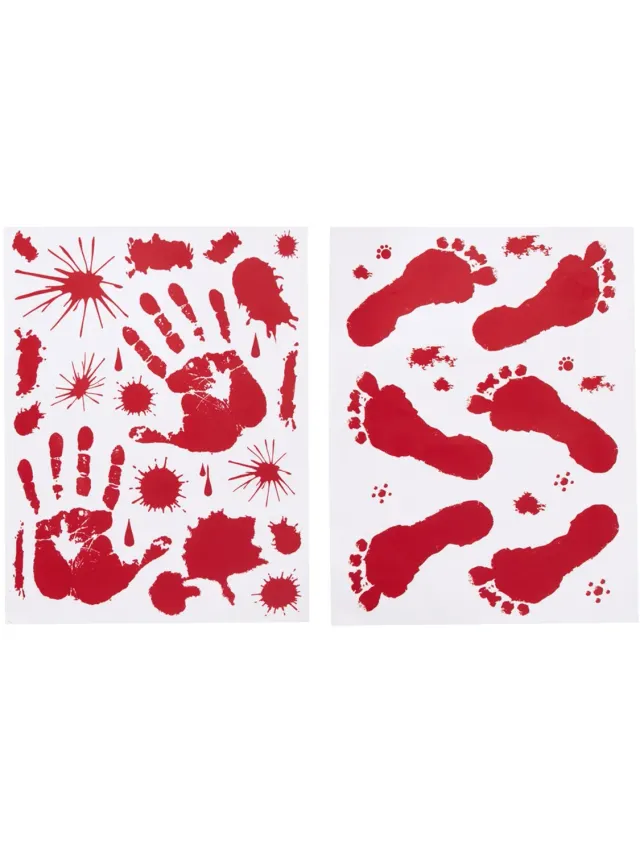 Smiffys Bloody adesivi pavimento finestre Halloween