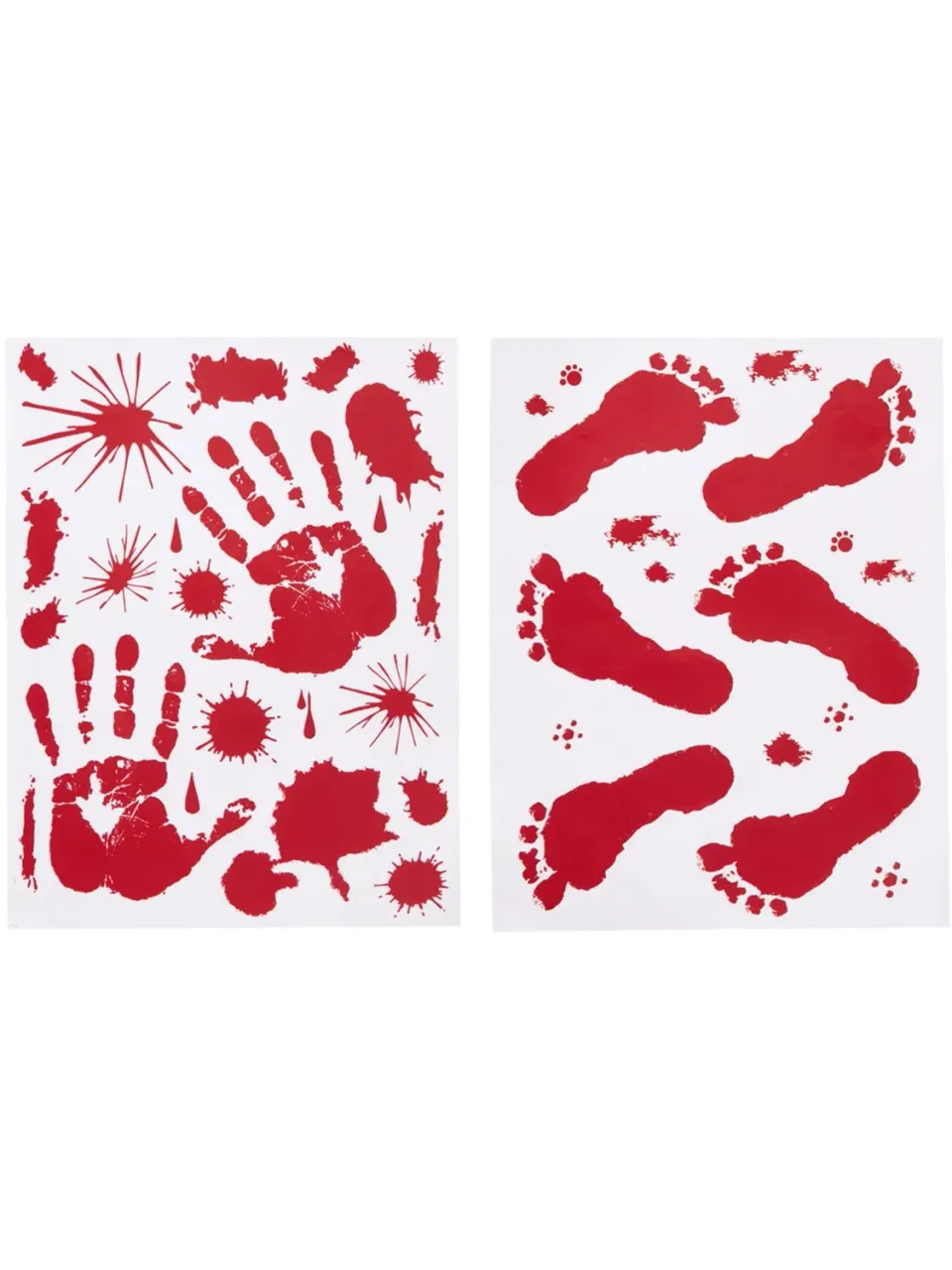 Smiffys Bloody adesivi pavimento finestre Halloween