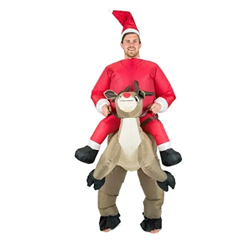 Bodysocks Babbo Natale costume gonfiabile renna unico