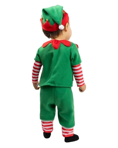 Funidelia Elfo Natalizio costume bebè 12-24 mesi rosso