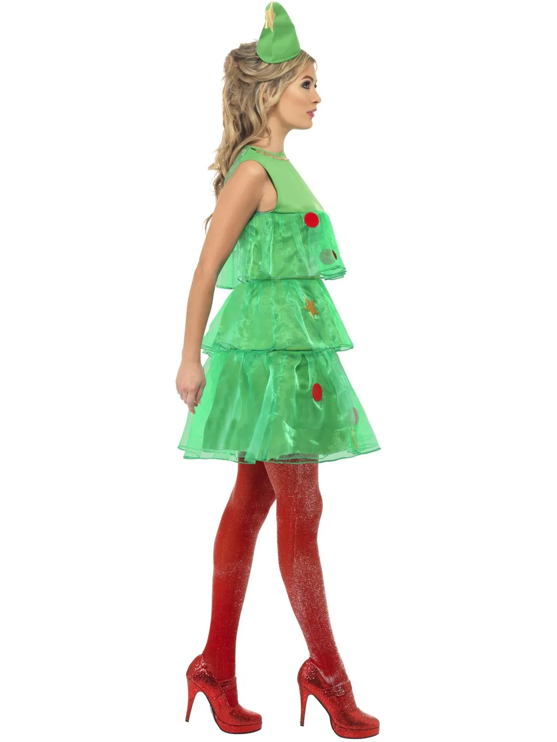 Smiffys Christmas Tree Tutu costume albero Natale donna S