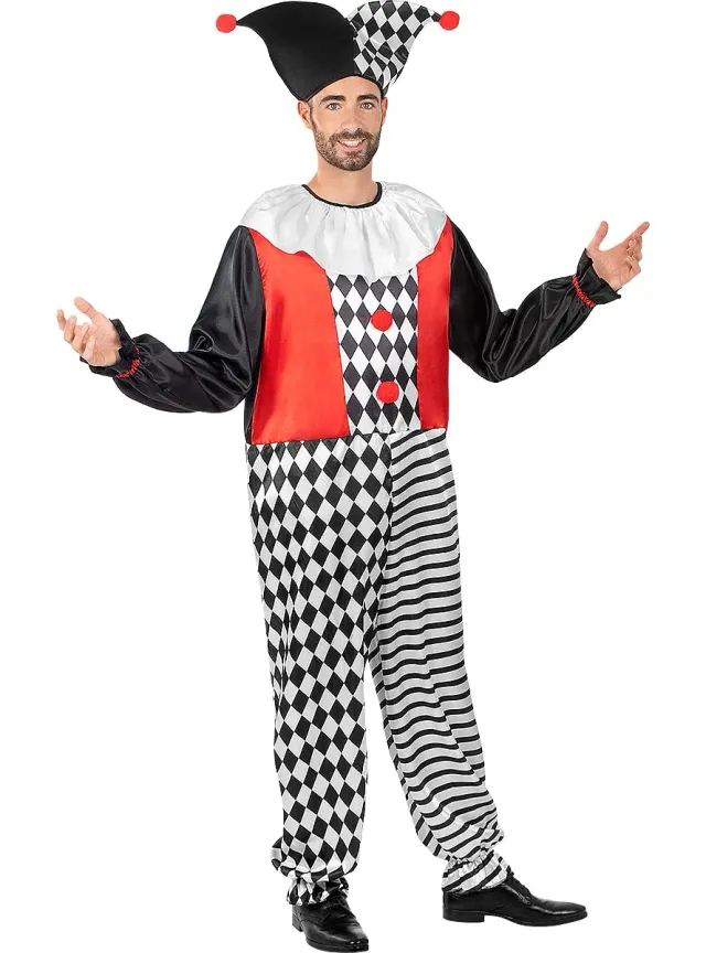 Funidelia Costume Arlecchino uomo nero taglia M