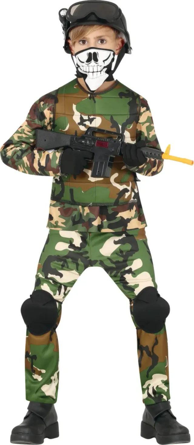 Guirca Militar costume bambino 10-12 anni mimetico