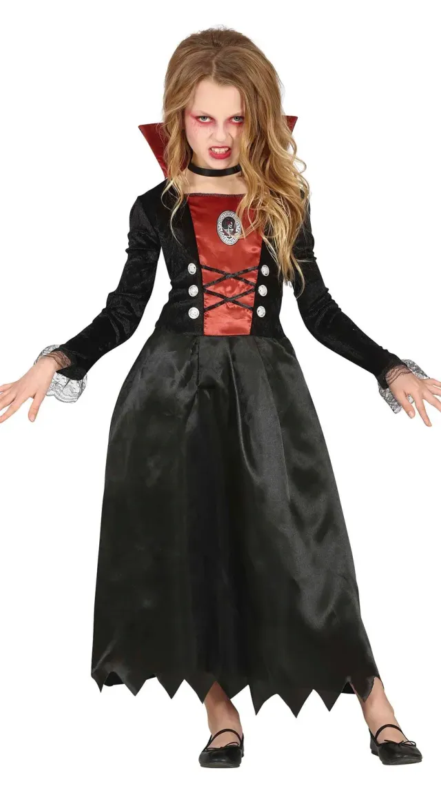 Fiestas Guirca vampiressa gotica costume bambina 7-9 anni