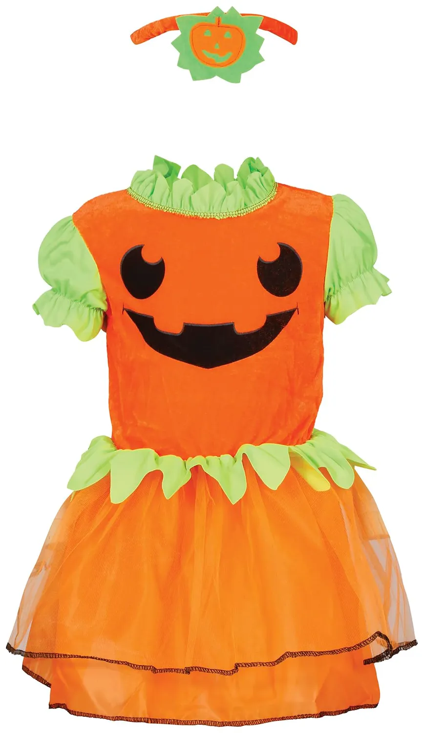 Fiestas Guirca Zucca costume bebè 12-18 mesi con diadema