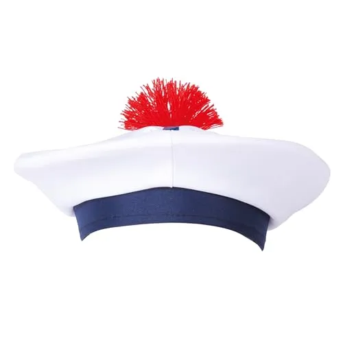 P'tit Clown 17325 Berretto Marinaio Adulto Bianco Tessuto