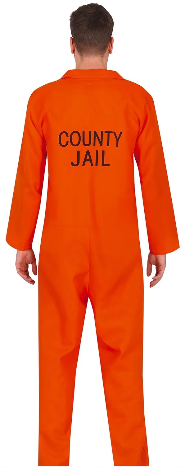 Guirca costume carcerato arancio adulto M 48-50 tuta