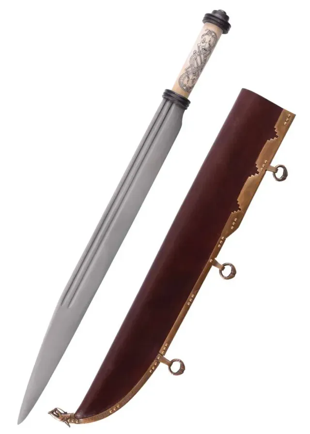 La Bottega di Merlino Long Seax Jellinge X sec. coltello osso