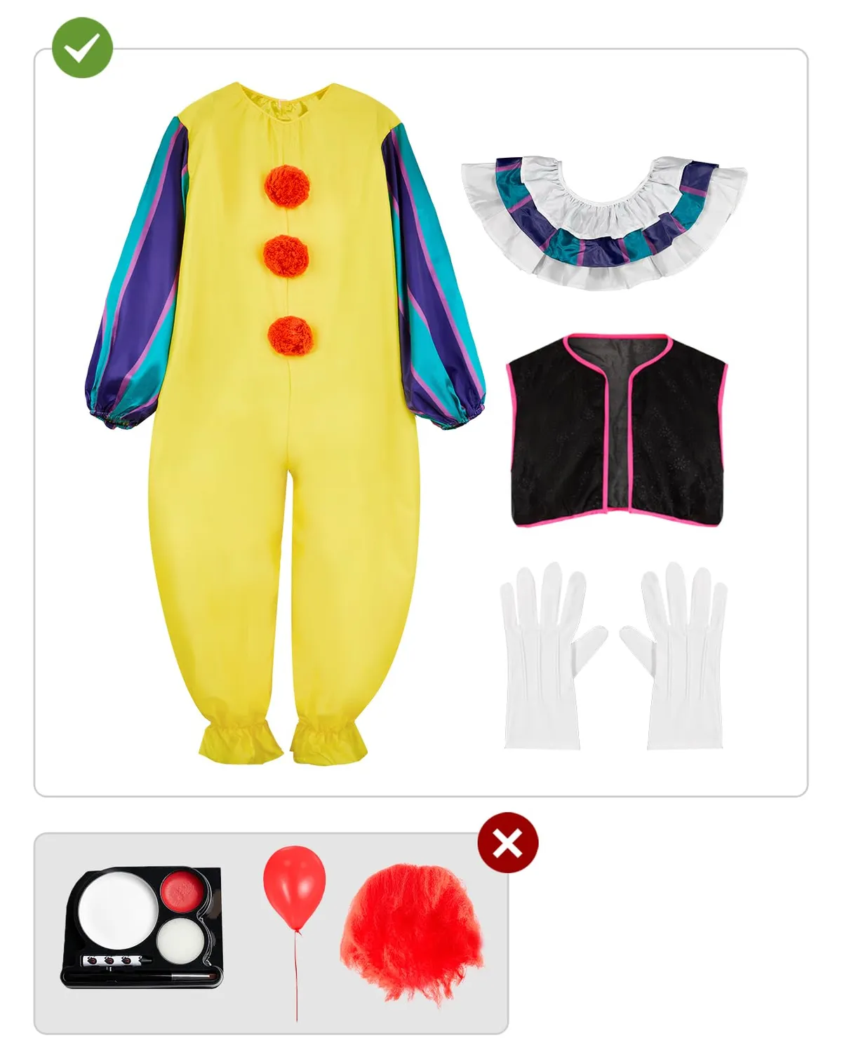 Funidelia Pennywise IT costume uomo S horror