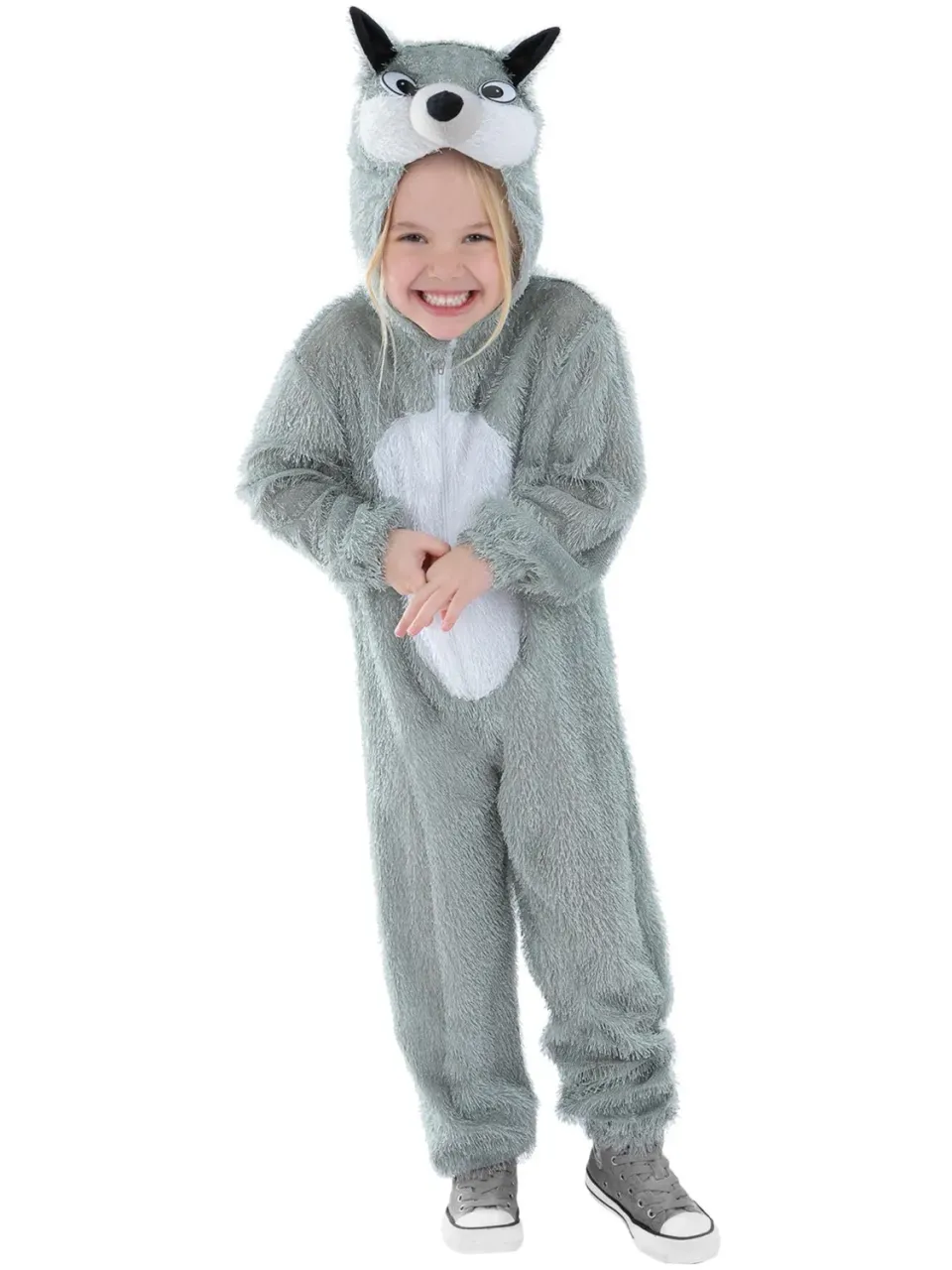 Smiffys Wolf costume bambino lupo grigio 4-6 anni