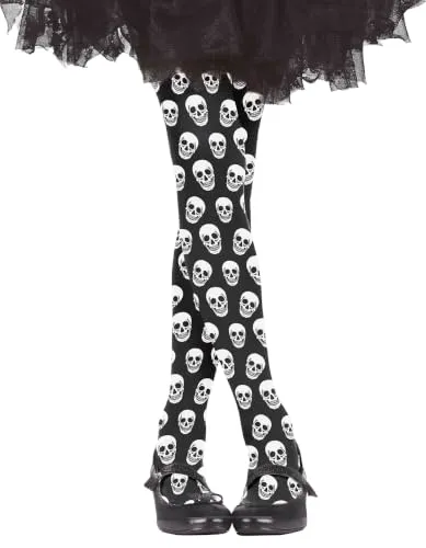 Guirca Collant con Teschi accessorio bambina Halloween