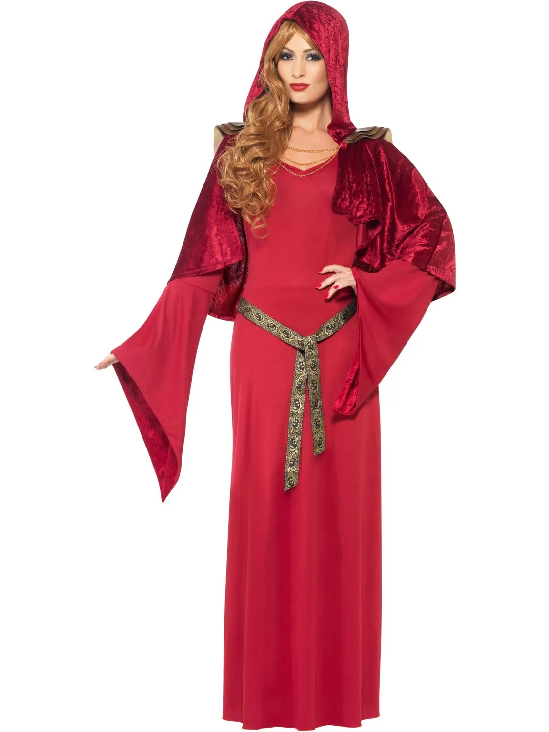 Smiffys Sacerdotessa Costume Donna Rosso Taglia L
