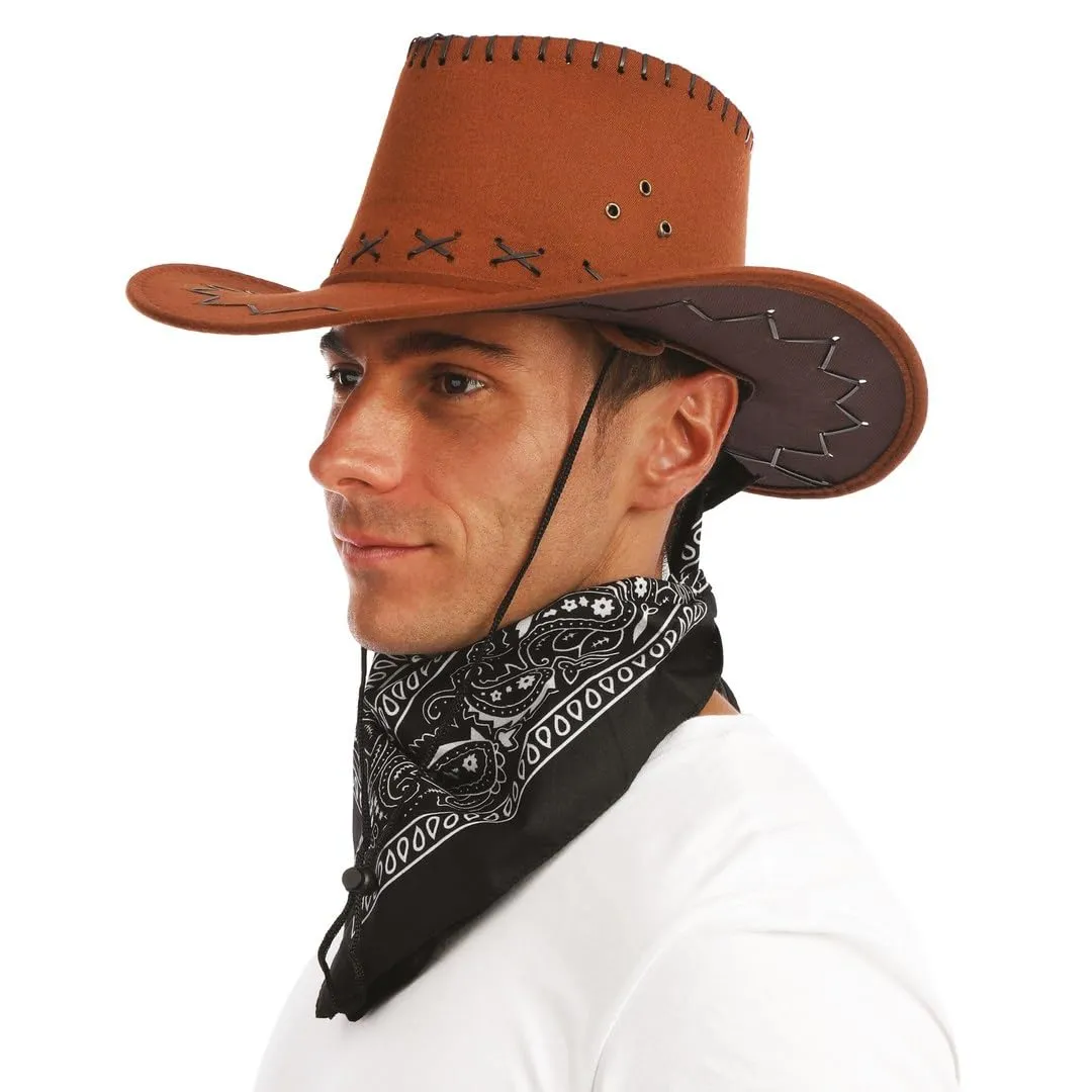 P'tit Clown Bandana Cowboy Adulto Nera