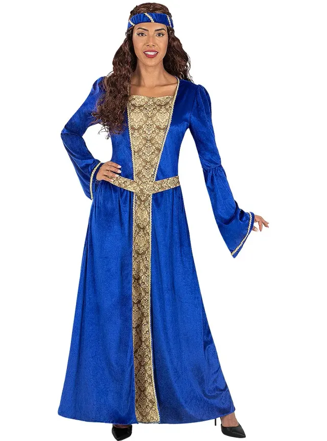 Funidelia Principessa Medievale Blu Costume donna