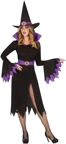 Fiestas Guirca Strega Mistica Costume Donna S Viola Nero