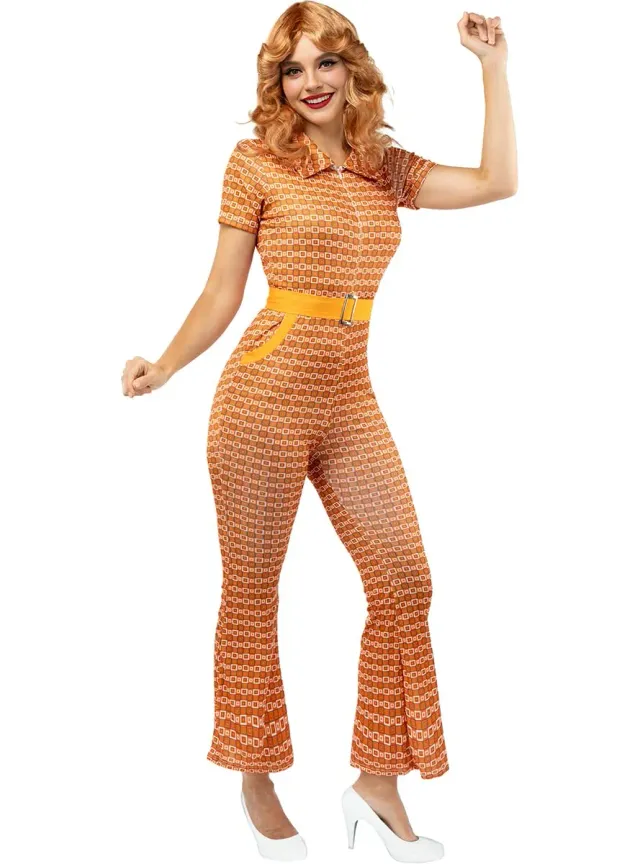 Funidelia Anni 70 costume disco donna arancione S